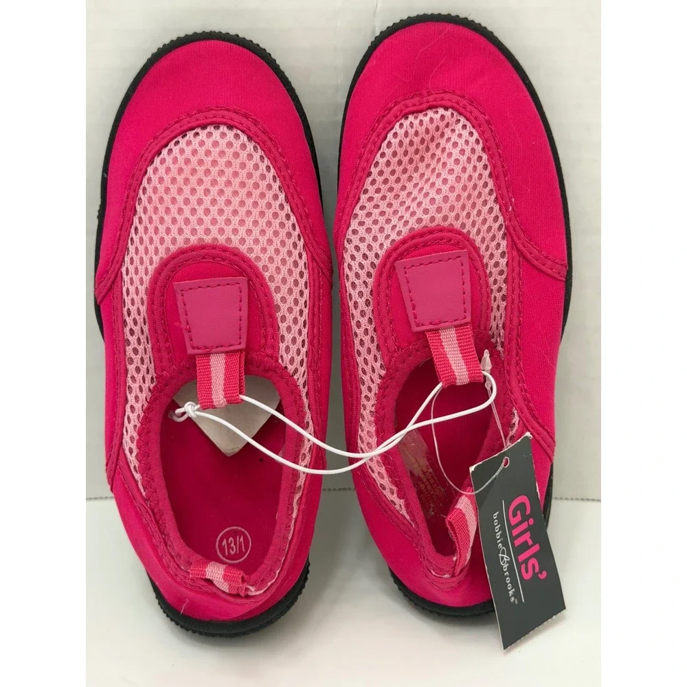 Bobbie Brooks Girls Hot Pink Mesh Water Shoes Aqua Socks Size 13/1 SS21